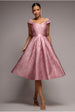 Goddiva Crushed Satin Sleeveless A Line Midi Dress - Blush Pink