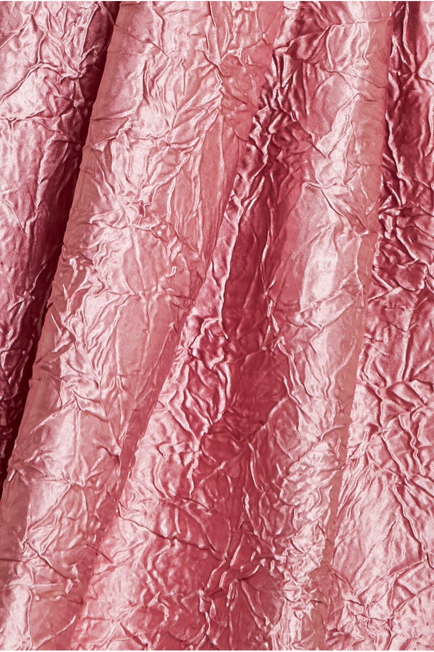 Goddiva Crushed Satin Sleeveless A Line Midi Dress - Blush Pink