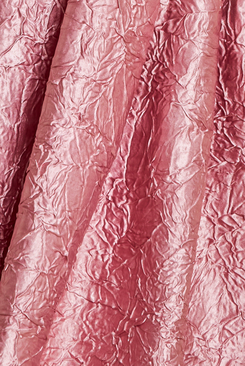 Goddiva Crushed Satin Sleeveless A Line Midi Dress - Blush Pink