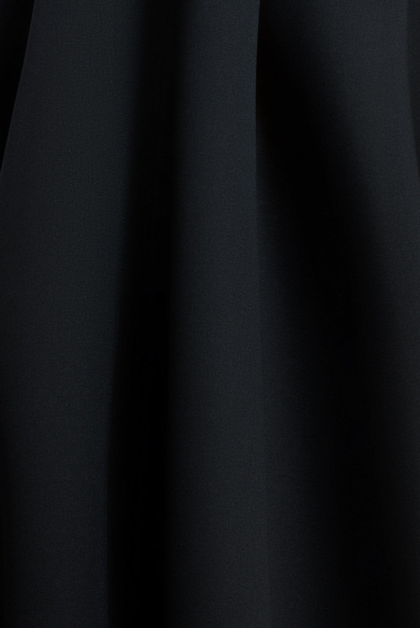 Goddiva Halter Neck Pleated A-Line Midaxi Dress - Black