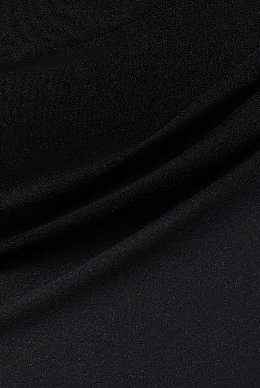 Goddiva Off The Shoulder 3D Puffed Sleeve Sweetheart Maxi Dress - Black