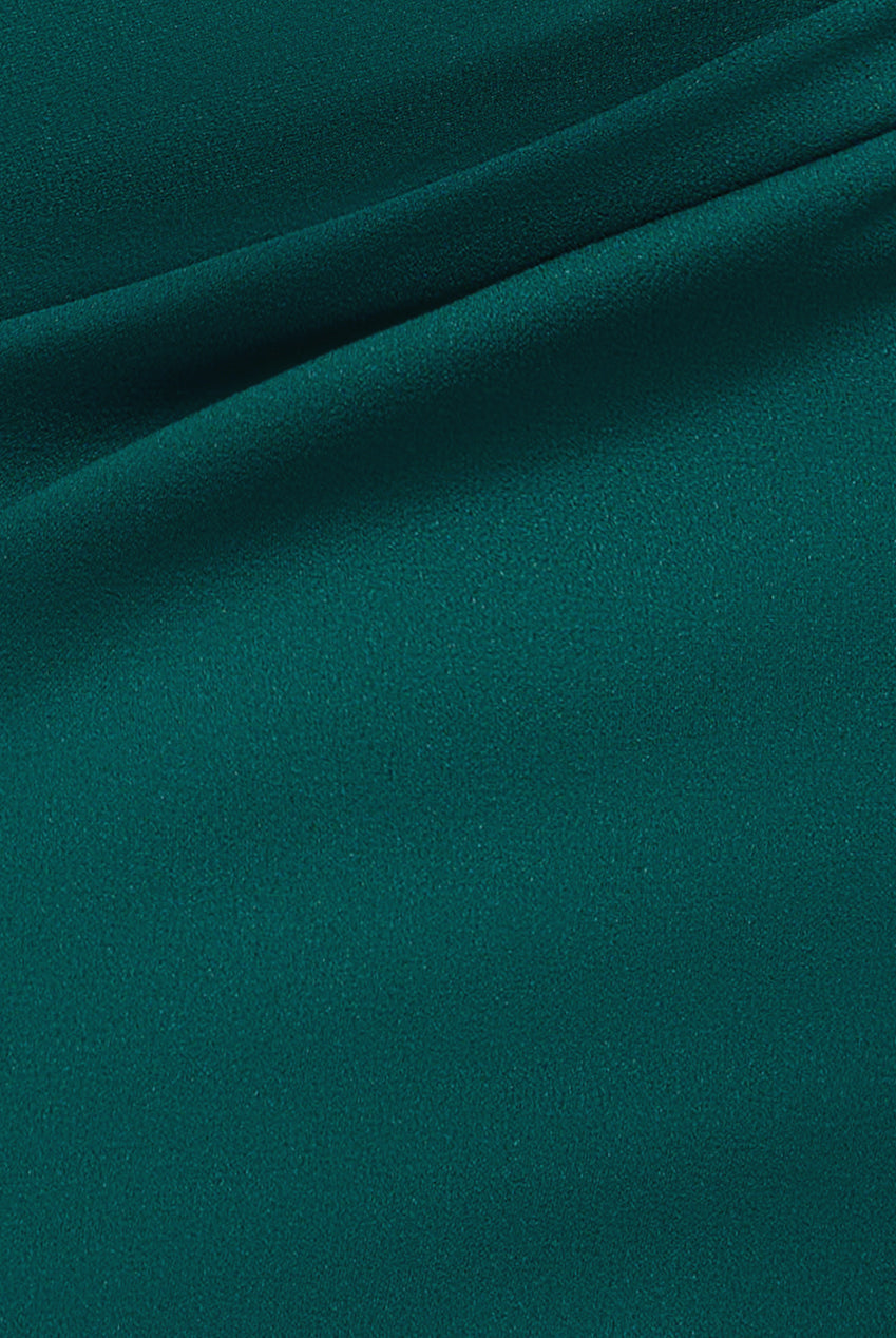 Goddiva Off The Shoulder 3D Puffed Sleeve Sweetheart Maxi Dress - Emerald Green