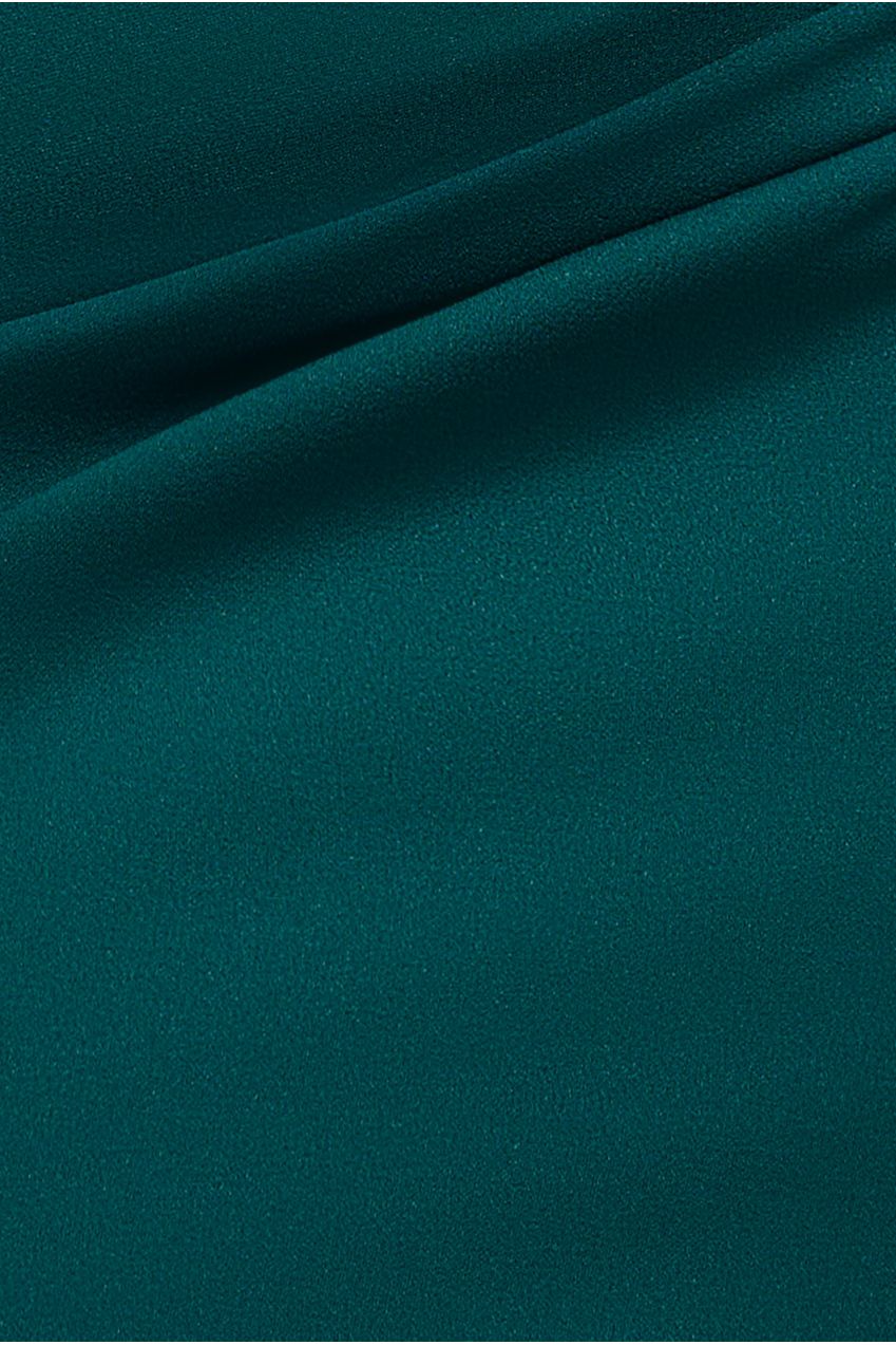 Goddiva Off The Shoulder 3D Puffed Sleeve Sweetheart Maxi Dress - Emerald Green