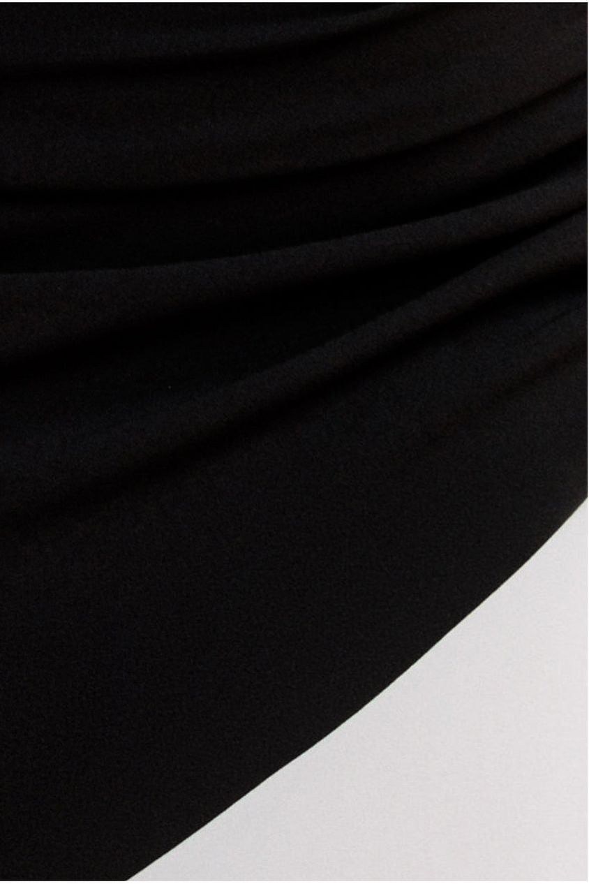 Goddiva Sleeveless Mermaid Hem Monochrome Contrast Maxi Dress- Black Cream