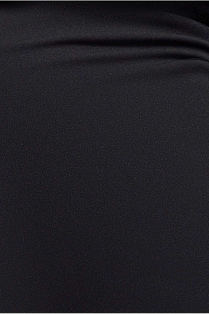 Goddiva Diamante Embellished Neck Bodycon Maxi Dress - Black