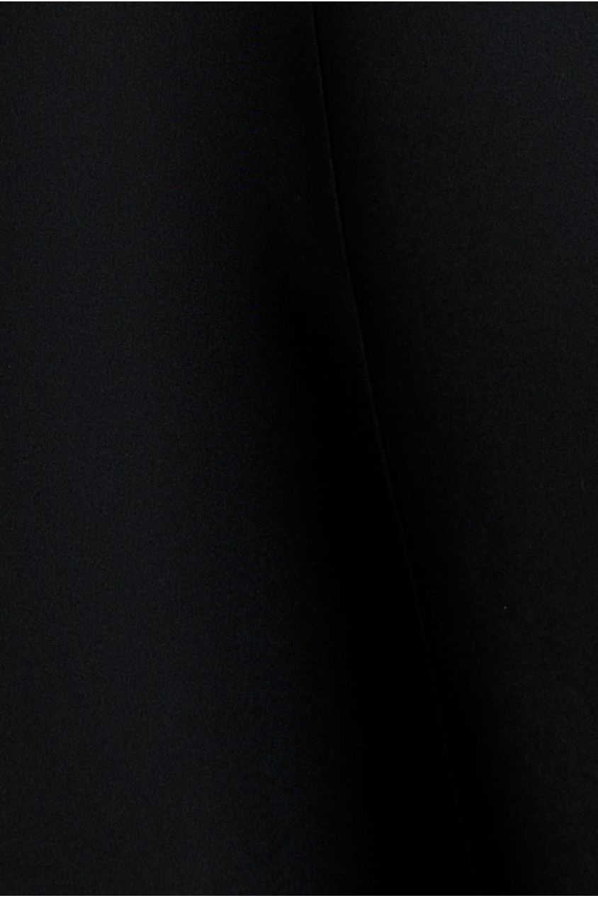 Goddiva Sparkle Chiffon Cowl Bardot Skater Mini Dress - Black