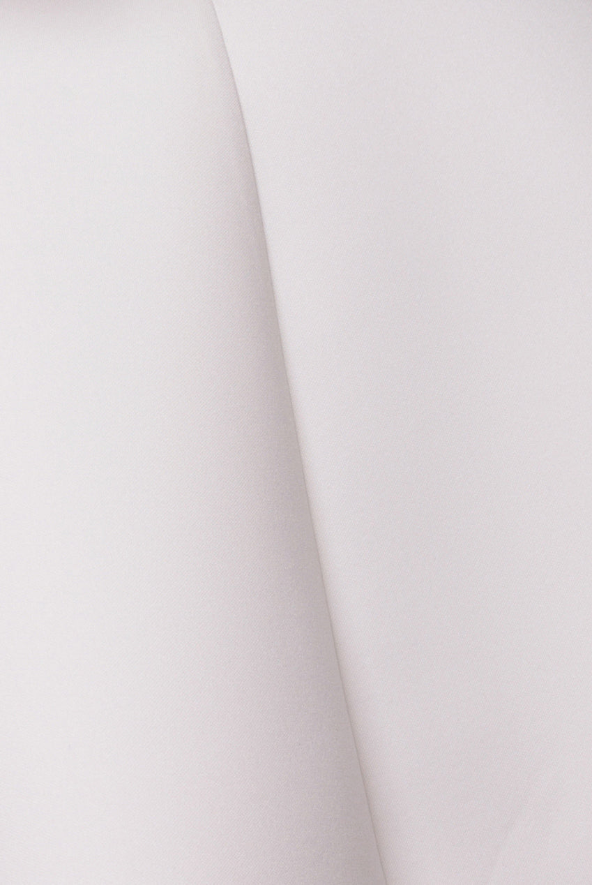 Goddiva Organza Frill Bow Back Halter Mini Dress - Cream