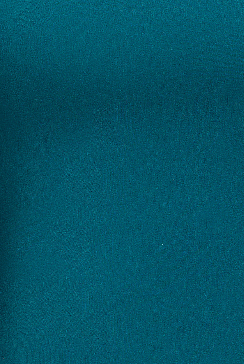 Goddiva Halter Neck Puff Hem Mermaid Midaxi Dress - Emerald Green