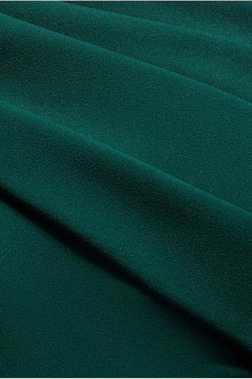 Goddiva Sash One Shoulder Bardot Maxi Dress - Emerald Green