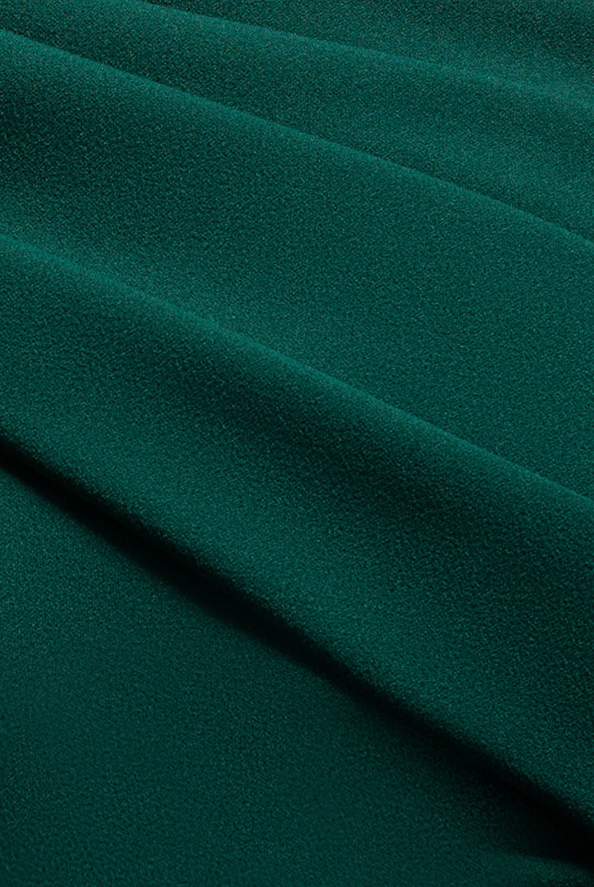 Goddiva Sash One Shoulder Bardot Maxi Dress - Emerald Green