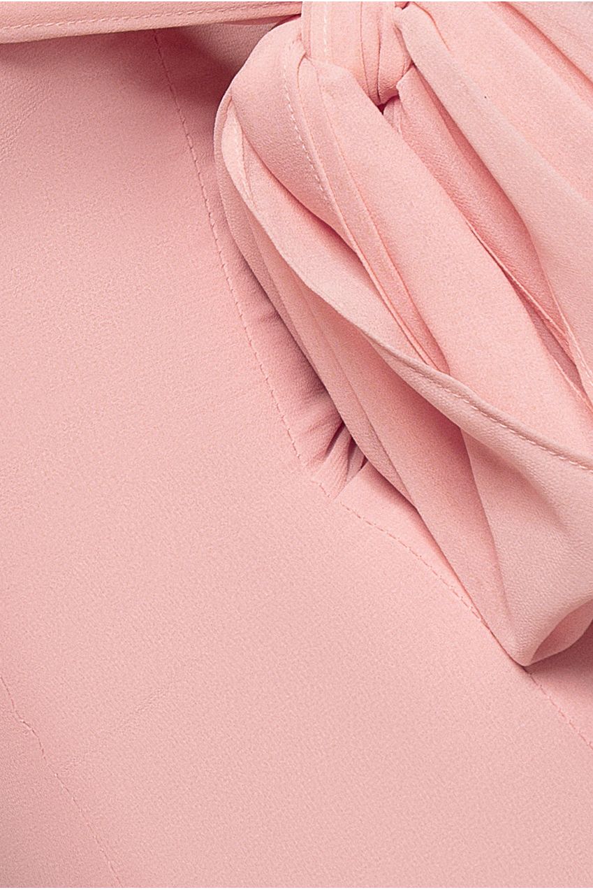 Goddiva Multiway Cape Chiffon Sweetheart Maxi Dress - Blush Pink