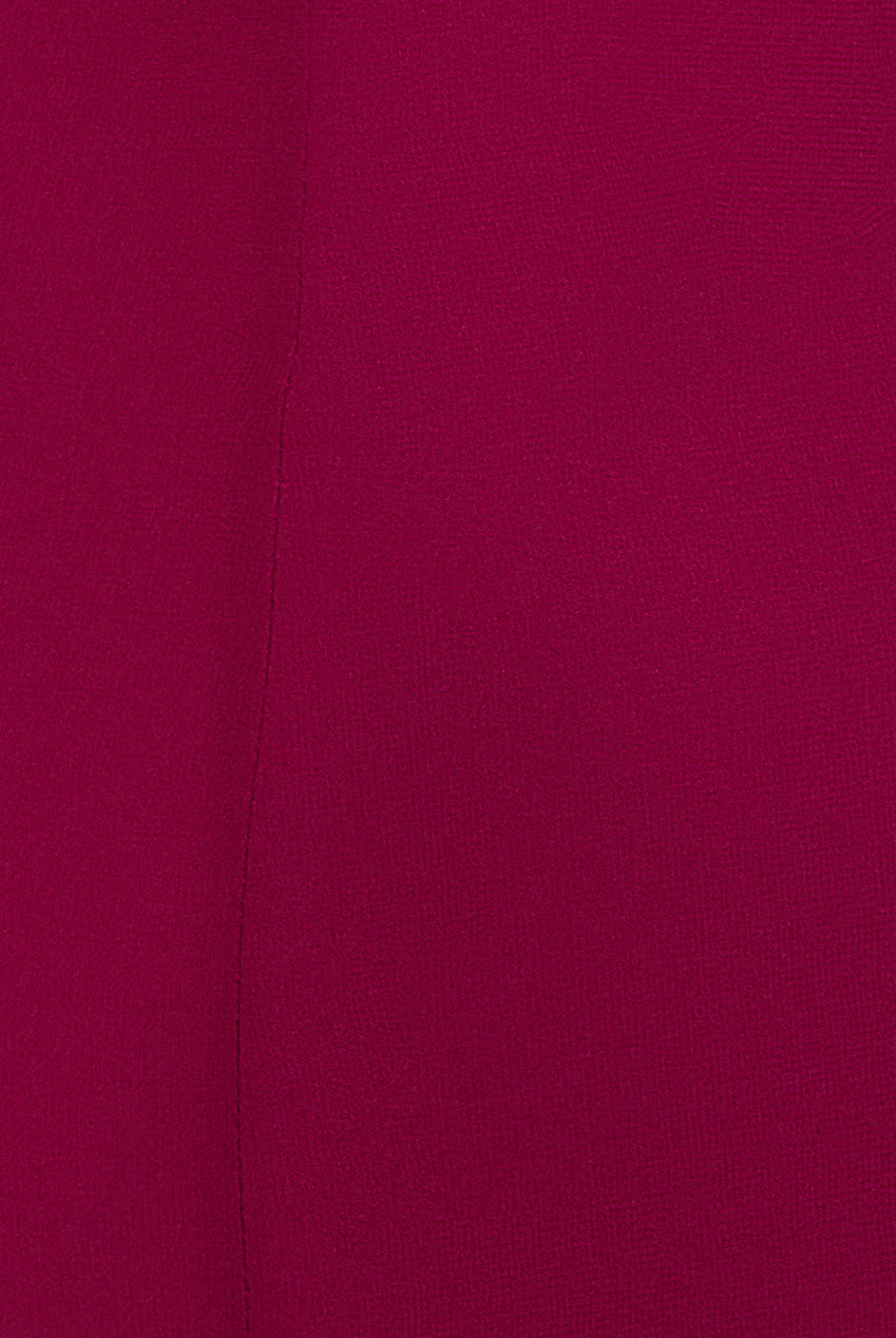 Goddiva Multiway Cape Chiffon Sweetheart Maxi Dress - Magenta