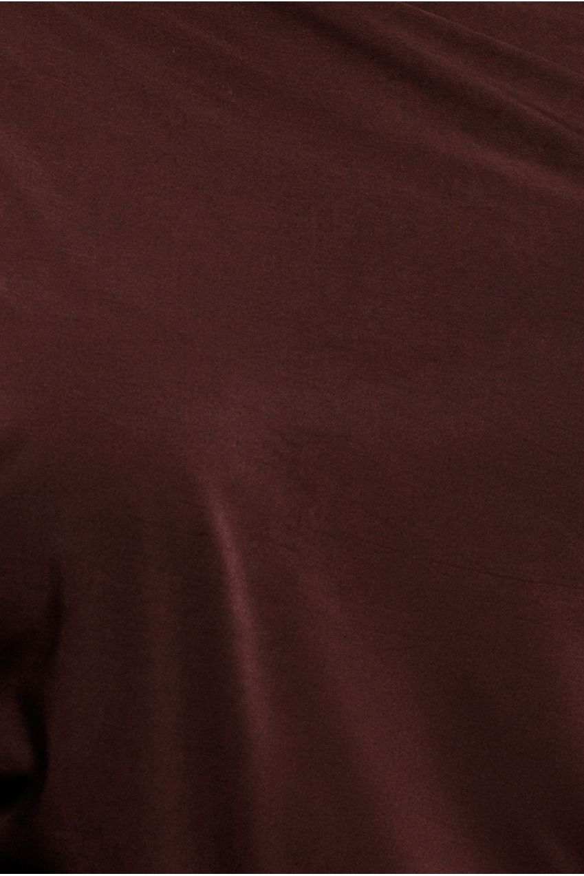 Goddiva Bat Wing Elasticated Side Gather Maxi Dress - Brown