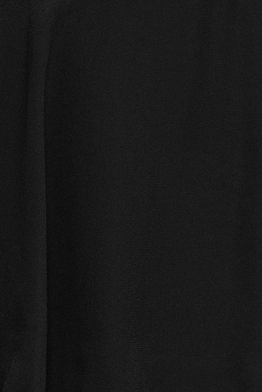 Goddiva Tiered Chiffon Wrap Maxi Dress - Black