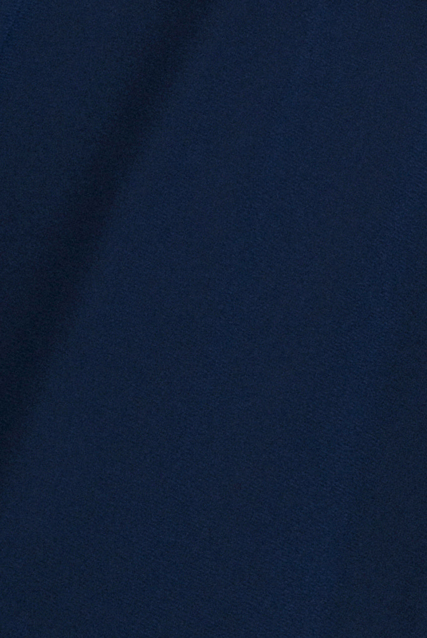 Goddiva Tiered Chiffon Wrap Maxi Dress - Navy Blue
