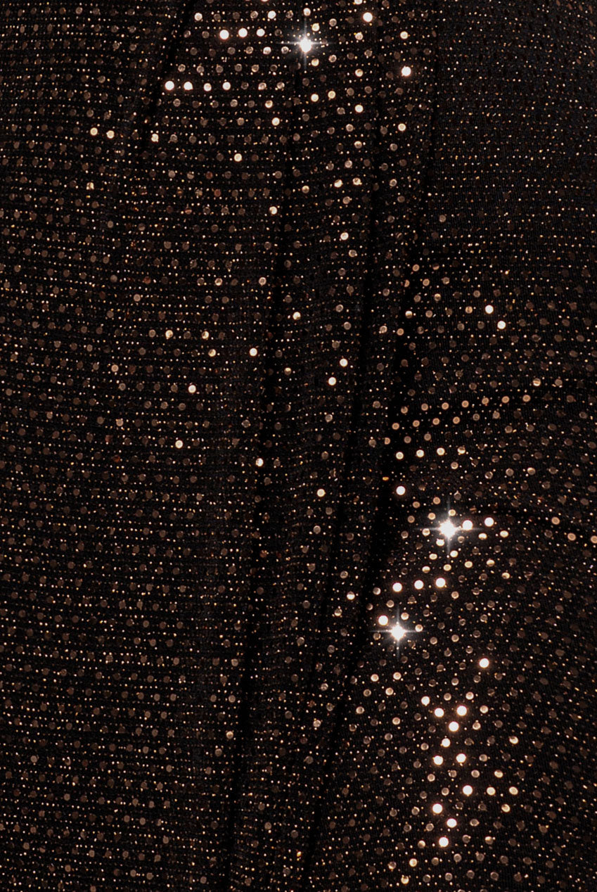 Goddiva Sequin Glitter Lurex Long Sleeve Wrap Maxi Dress - Rose Gold