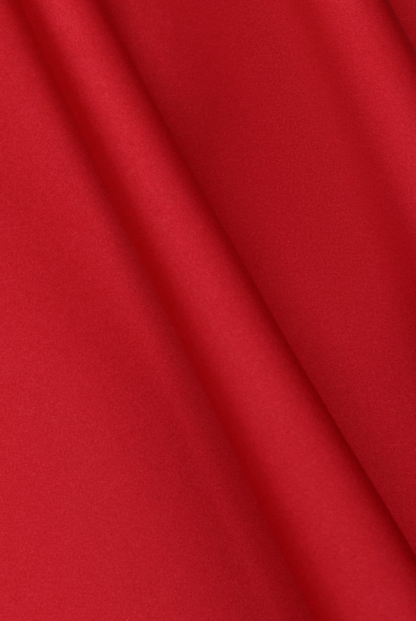 Goddiva One Shoulder A Line Midi Dress - Red