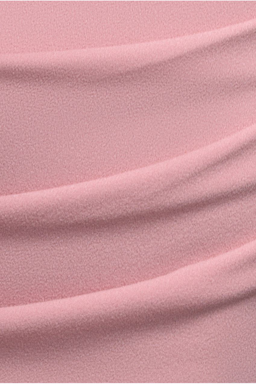 Goddiva Off The Shoulder Satin Bow Neck Maxi Dress - Blush Pink