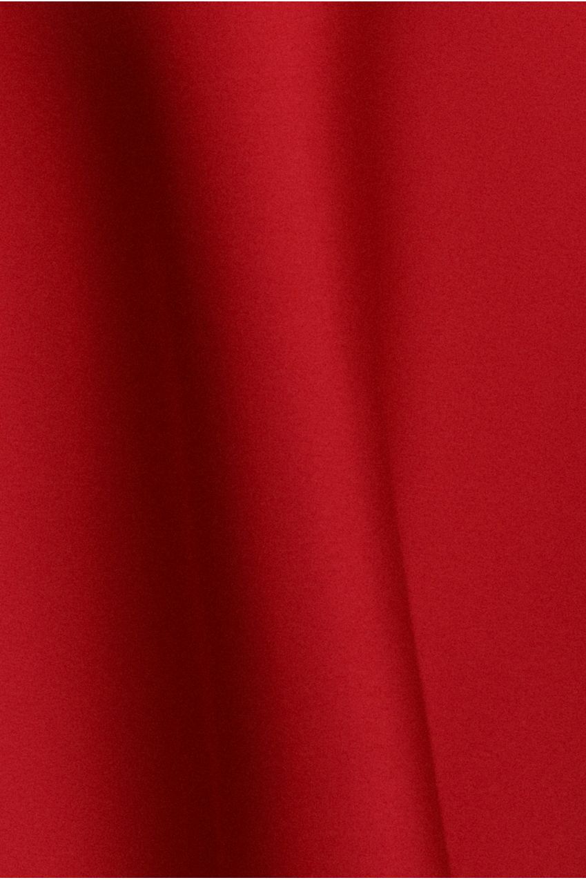 Goddiva Cap Sleeve Skater High Low Midi Dress - Red