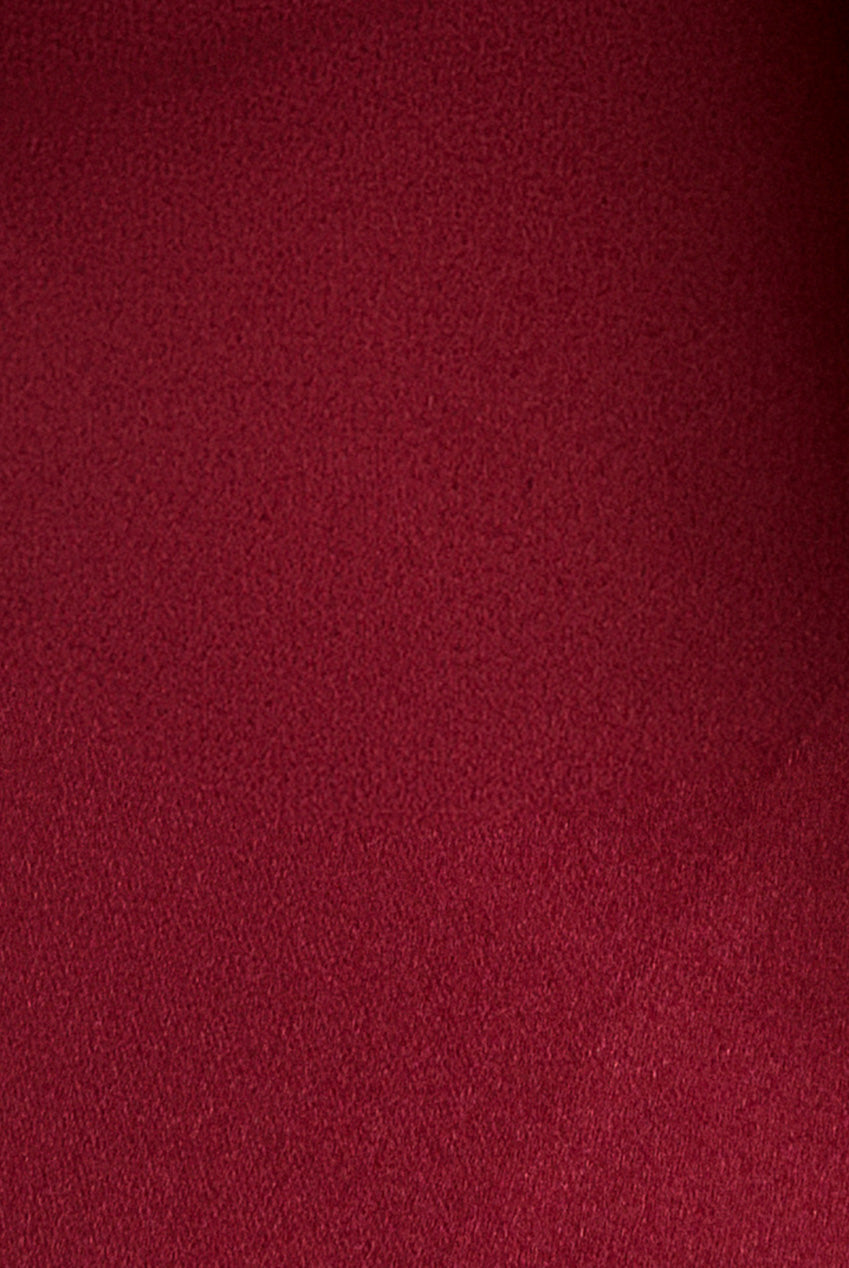 Goddiva Halterneck Cowl Neck Backless Scuba Crepe Maxi Dress - Burgundy
