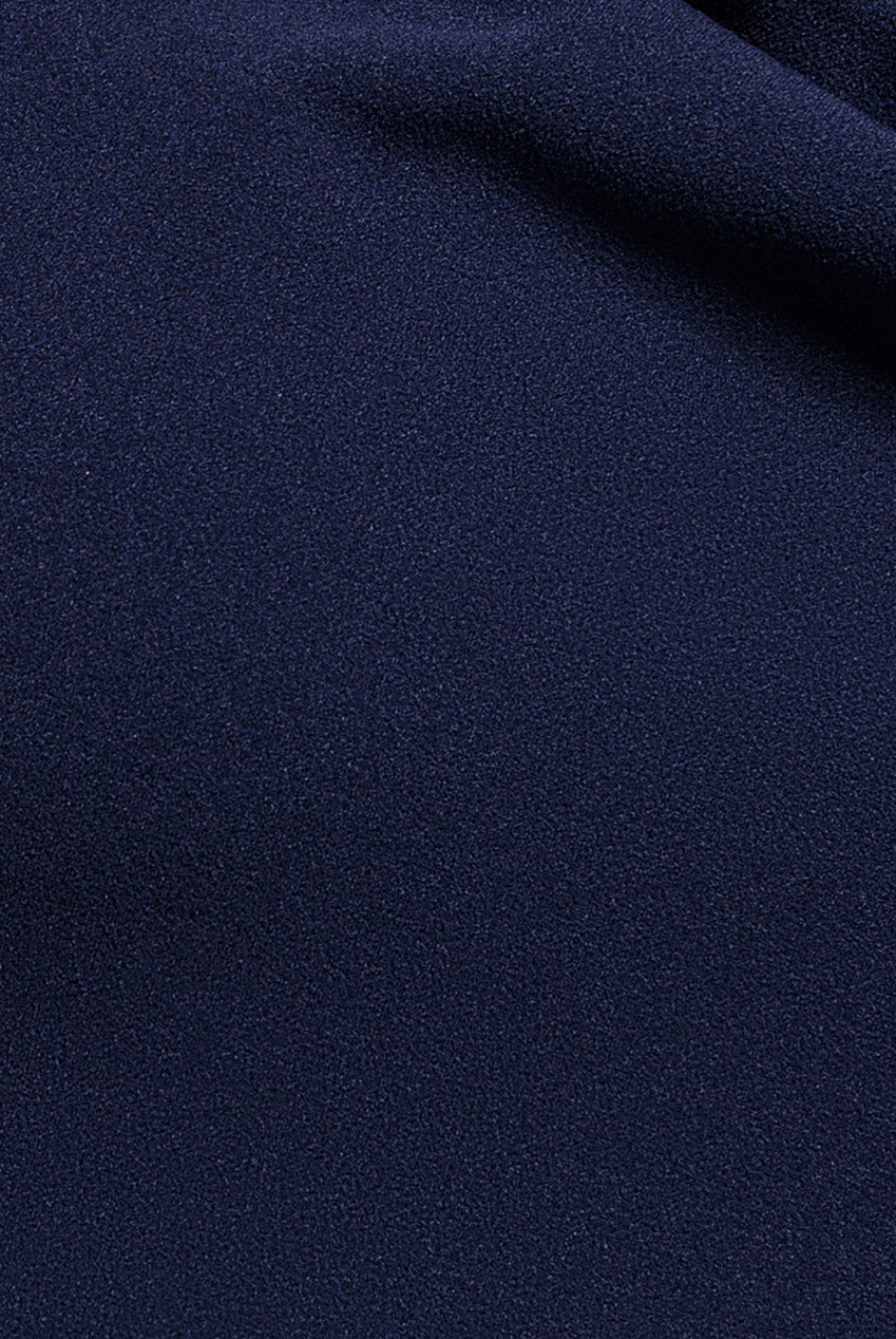 Goddiva Halterneck Cowl Neck Backless Scuba Crepe Maxi Dress - Navy Blue