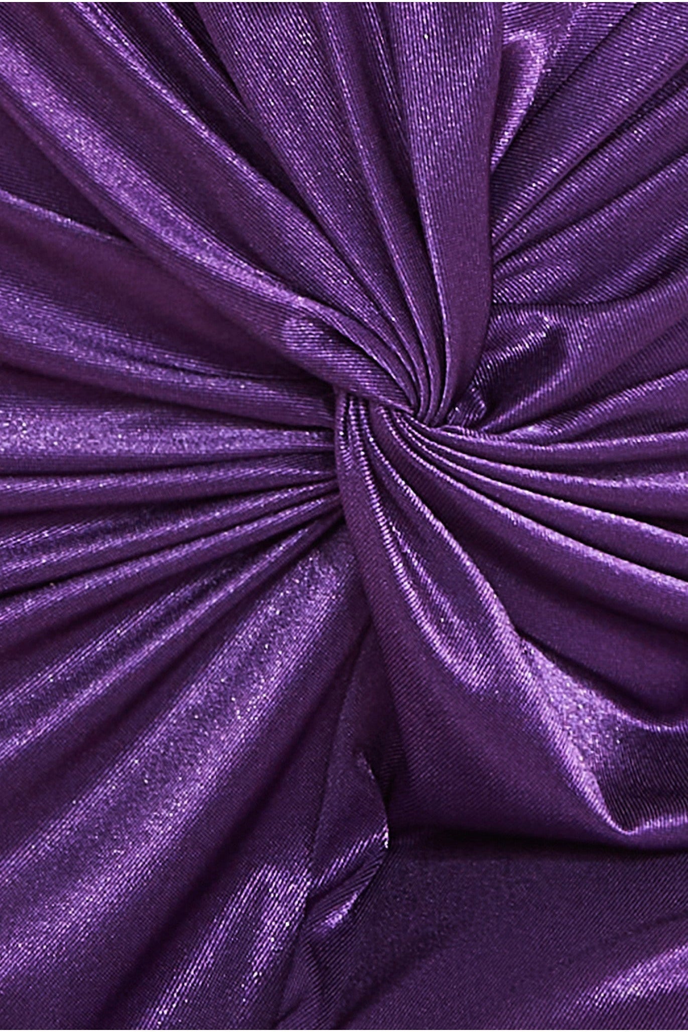 Goddiva Satin Wrap Knotted Midi Dress - Purple