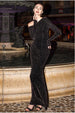 Goddiva Off The Shoulder Gathered Panel Sparkle Lurex Maxi Dress - Black Gold