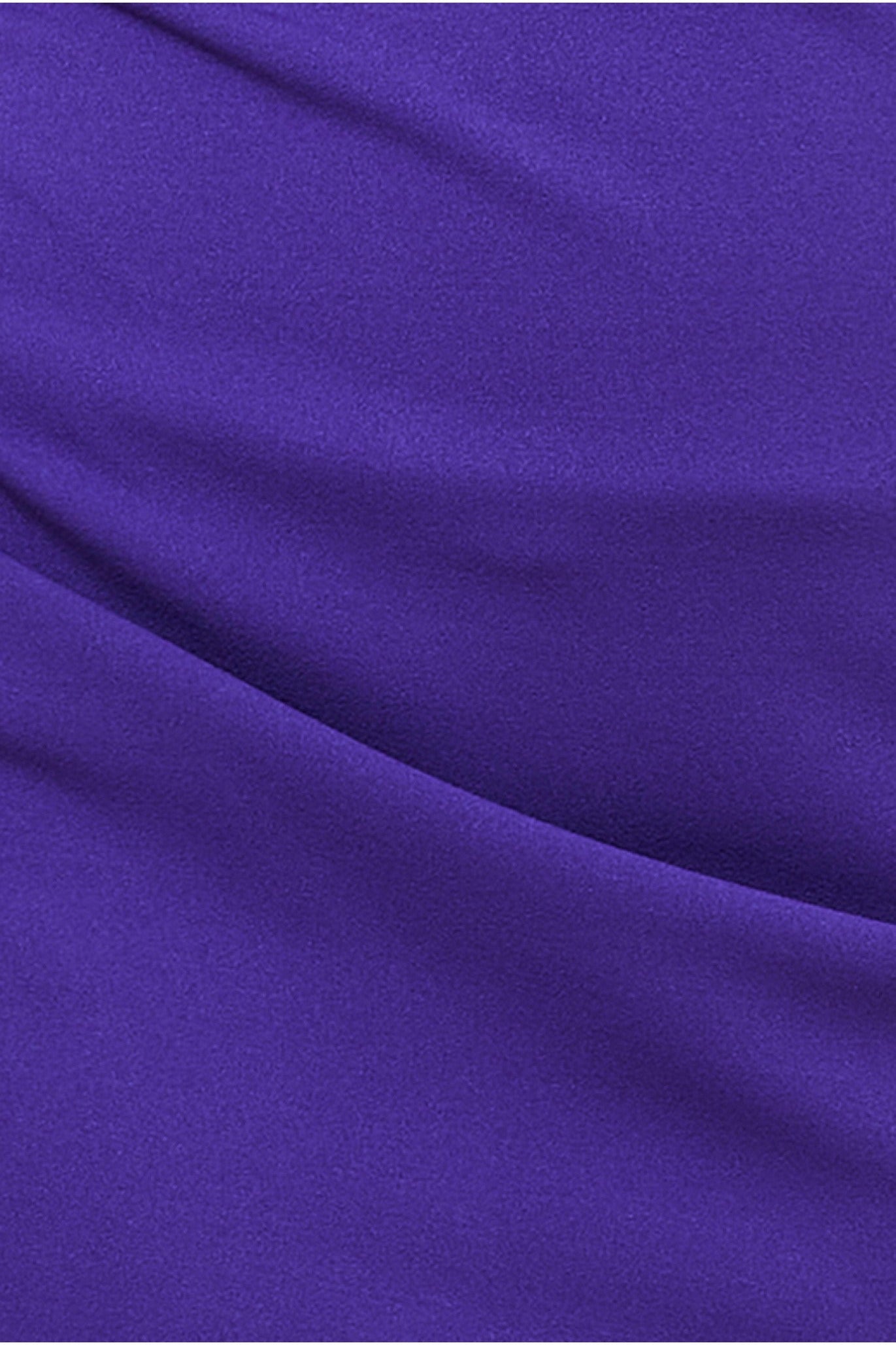 Goddiva One Shoulder Scuba Midi Dress - Purple