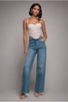 Goddiva denim Straight Leg Stretch Denim Jeans - Blue