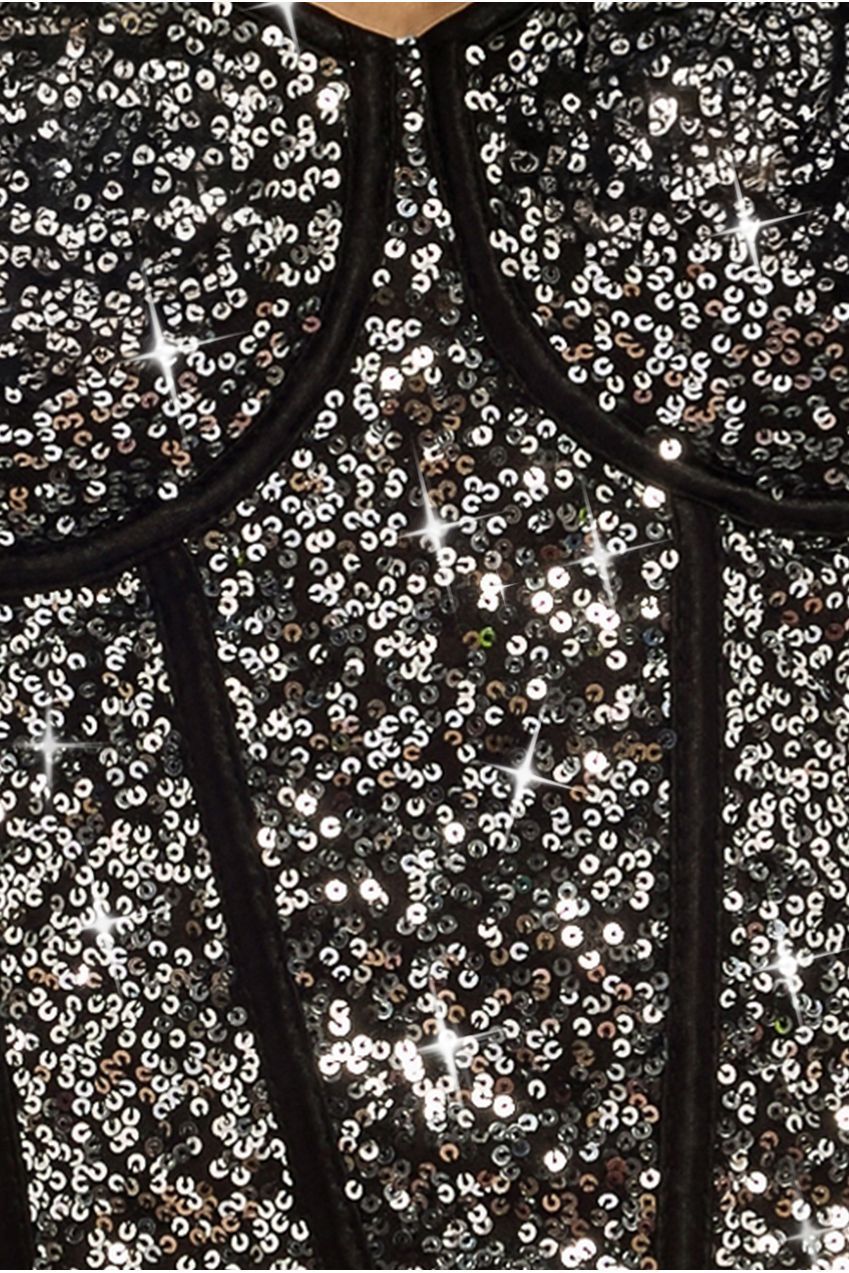 Goddiva Sequin Corset