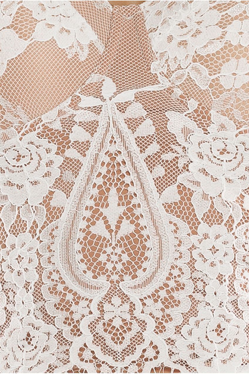 Goddiva Embroidered Lace Corset