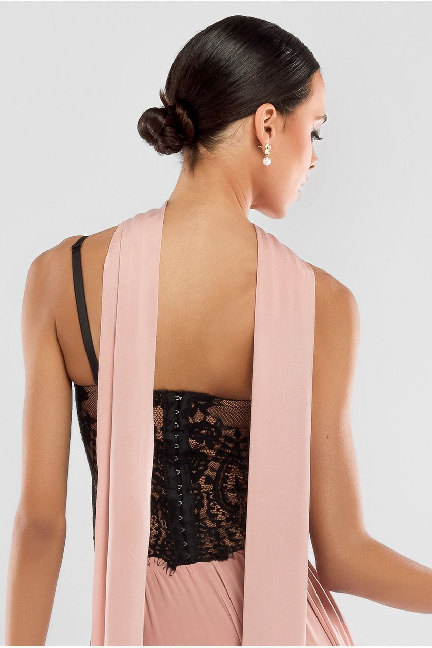 Goddiva Embroidered Lace Corset