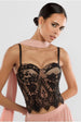 Goddiva Embroidered Lace Corset