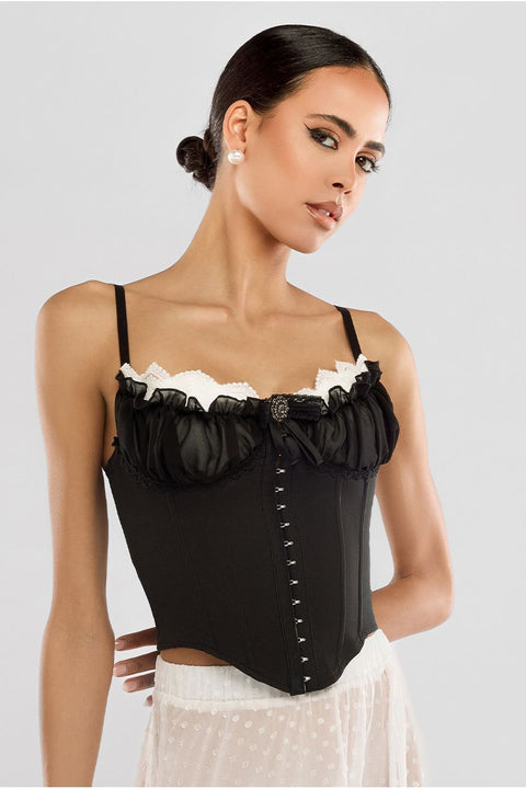 Goddiva Front Fastened Milk Maid Corset