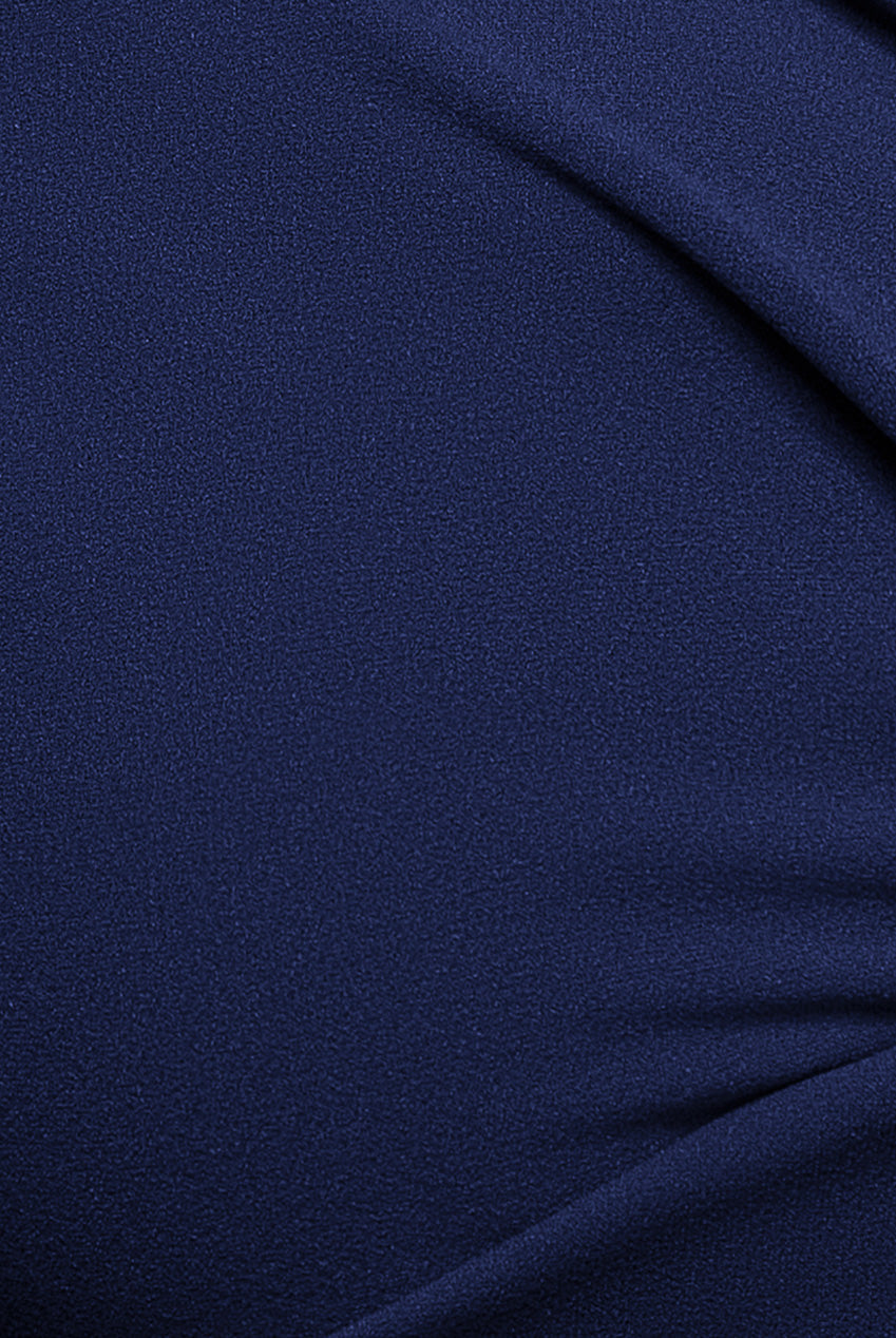 Goddiva Plus Bardot Scuba Romper - Navy Blue