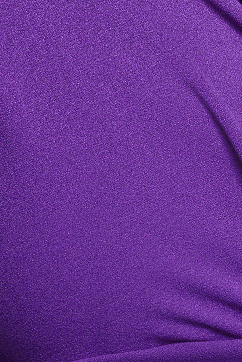 Goddiva Plus Bardot Scuba Romper - Purple