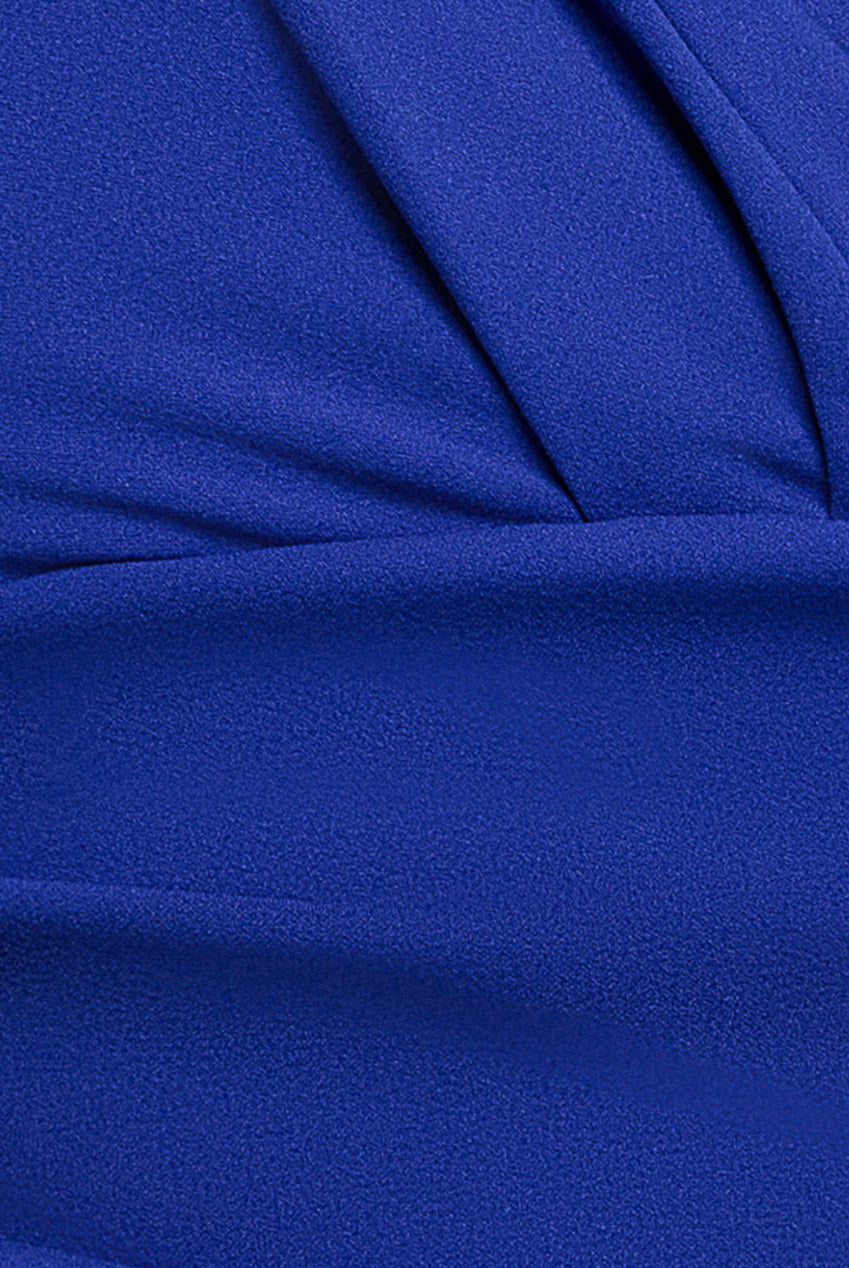 Goddiva Plus Bardot Scuba Romper - Royal Blue