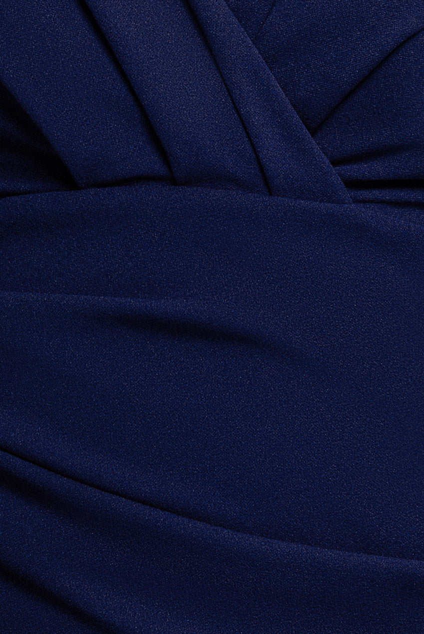Goddiva Bardot Scuba Romper - Navy Blue