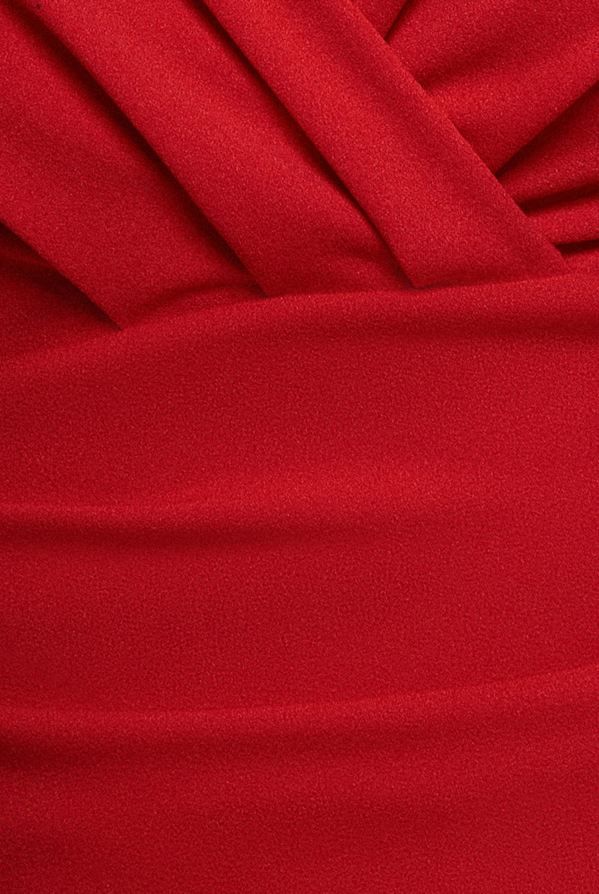 Goddiva Bardot Scuba Romper - Red