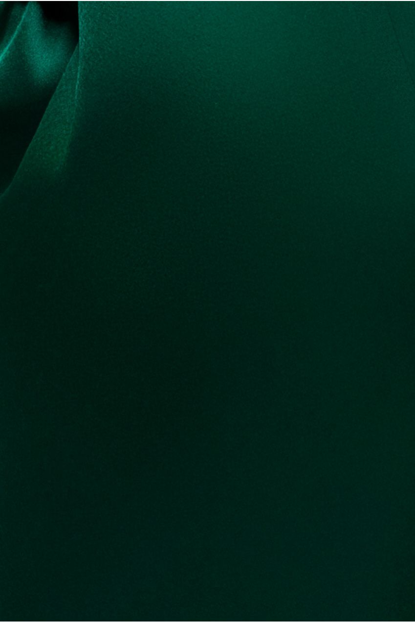 Goddiva Cut Out Satin Romper - Emerald