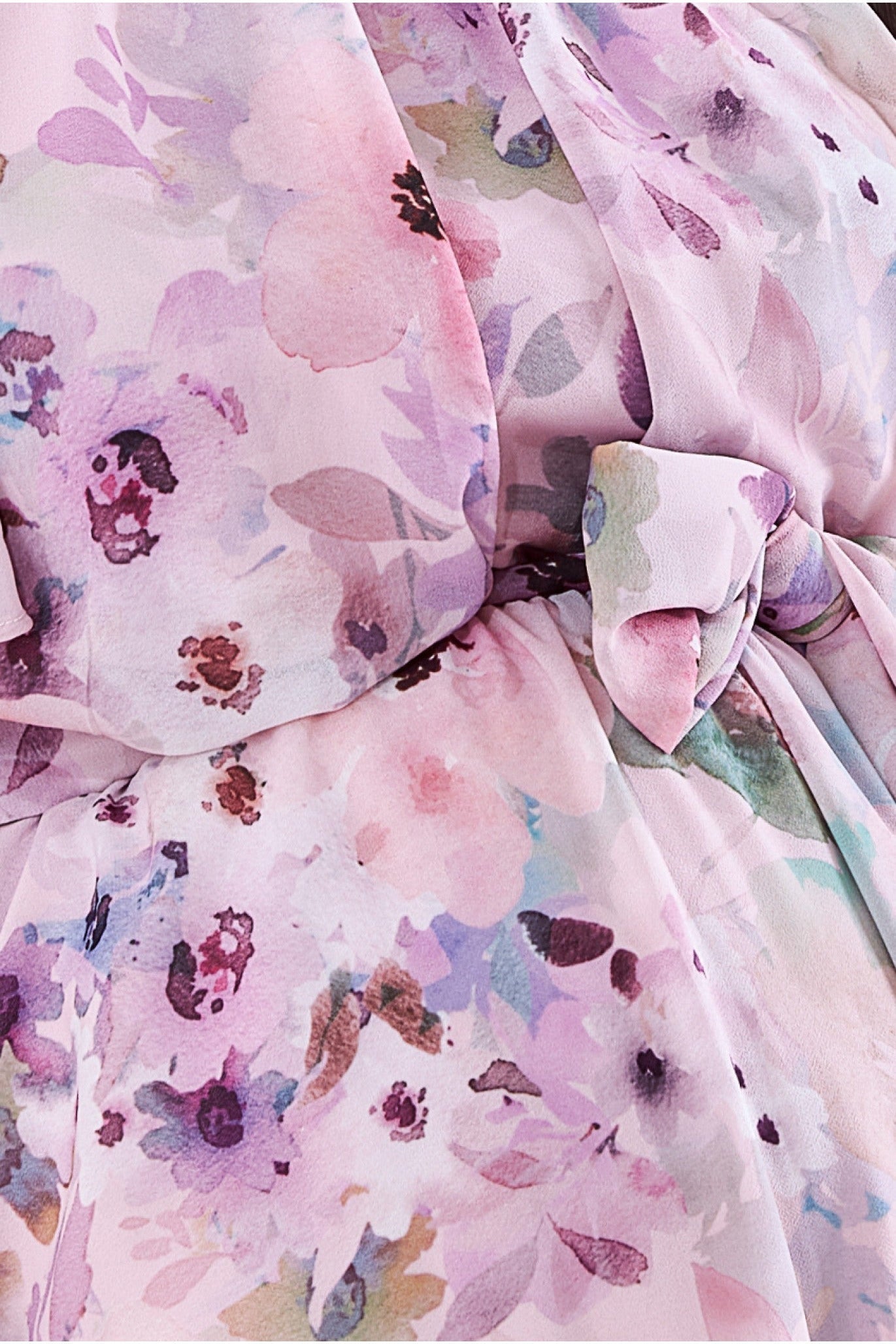 Goddiva Maternity Wrap Back Flutter Sleeve Midi Pink