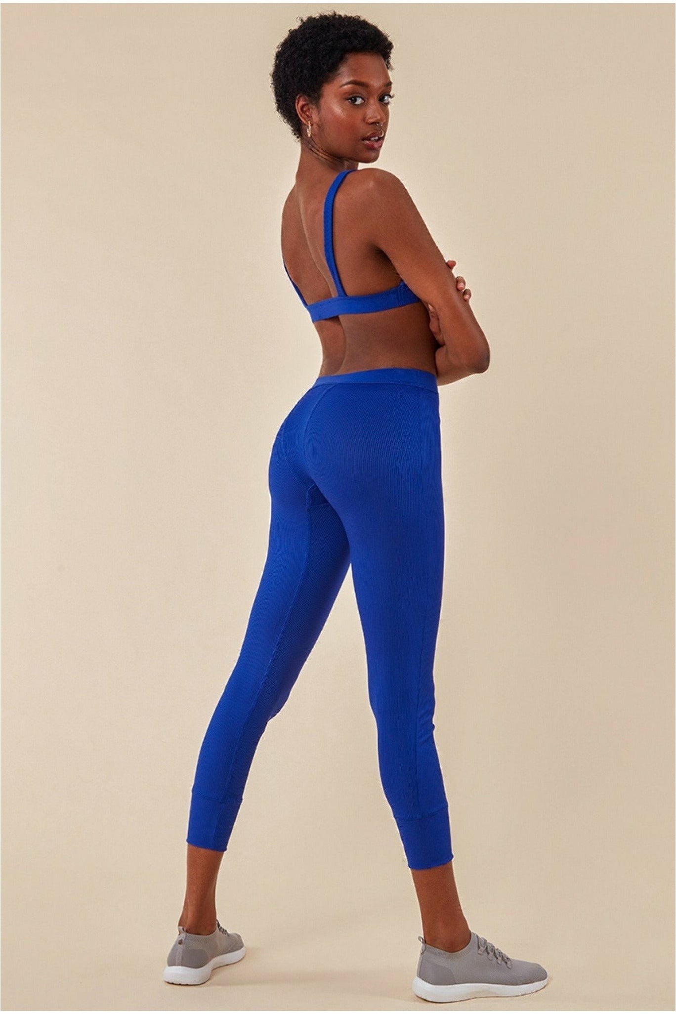 Cosmochic Bralette & Legging Workout Lounge Set - Blue