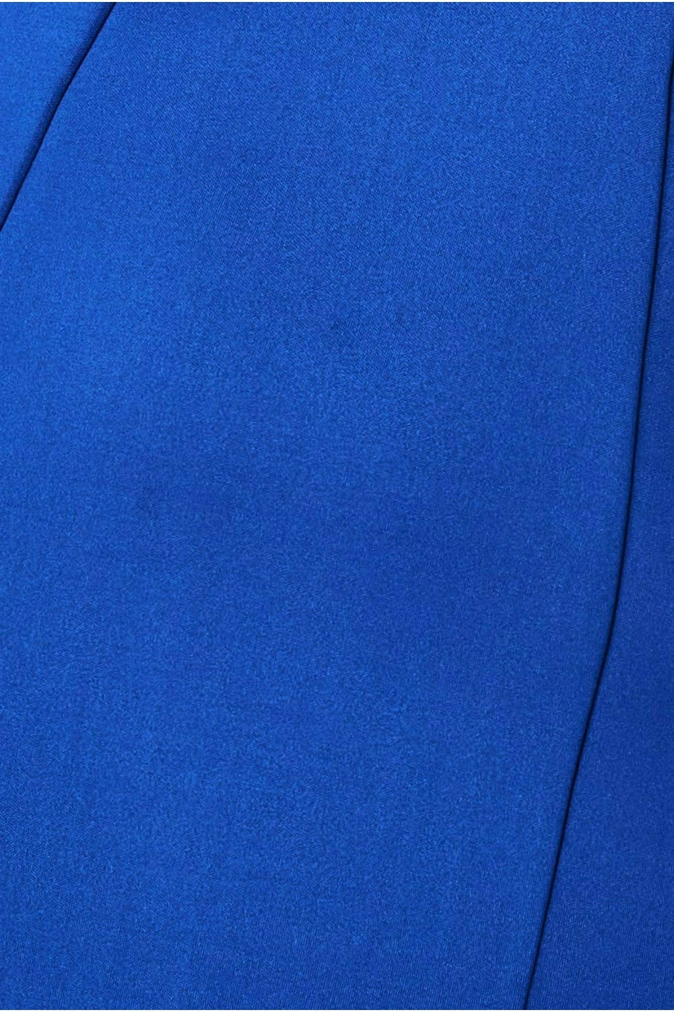 Goddiva Off The Shoulder Scuba Foam Maxi - Royal Blue