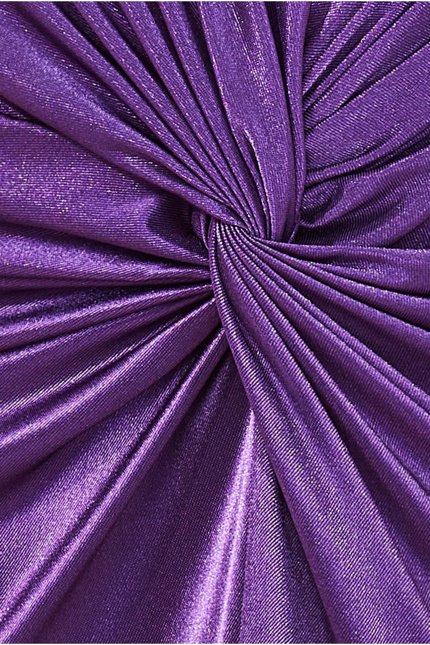 Goddiva Satin Knotted Midi Skirt - Purple