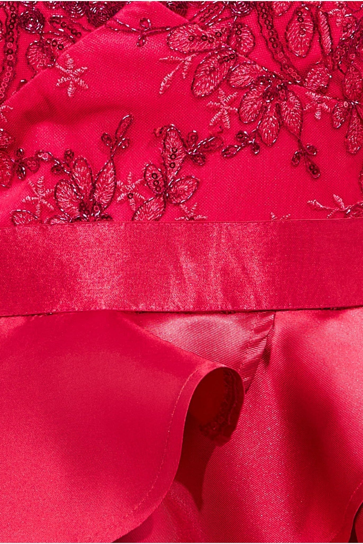 Goddiva Layered Frilled Mini Dress - Hot Pink