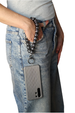 Goddiva Accessories Metal Beaded Phone Strap - Black