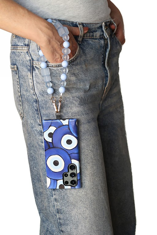 Goddiva Accessories Acrylic Phone Strap - Matte Blue