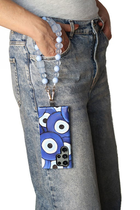Goddiva Accessories Acrylic Phone Strap - Matte Blue