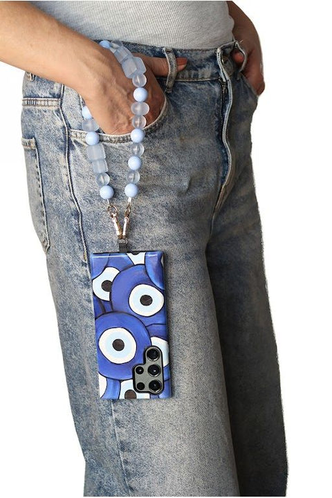 Goddiva Accessories Acrylic Phone Strap - Matte Blue