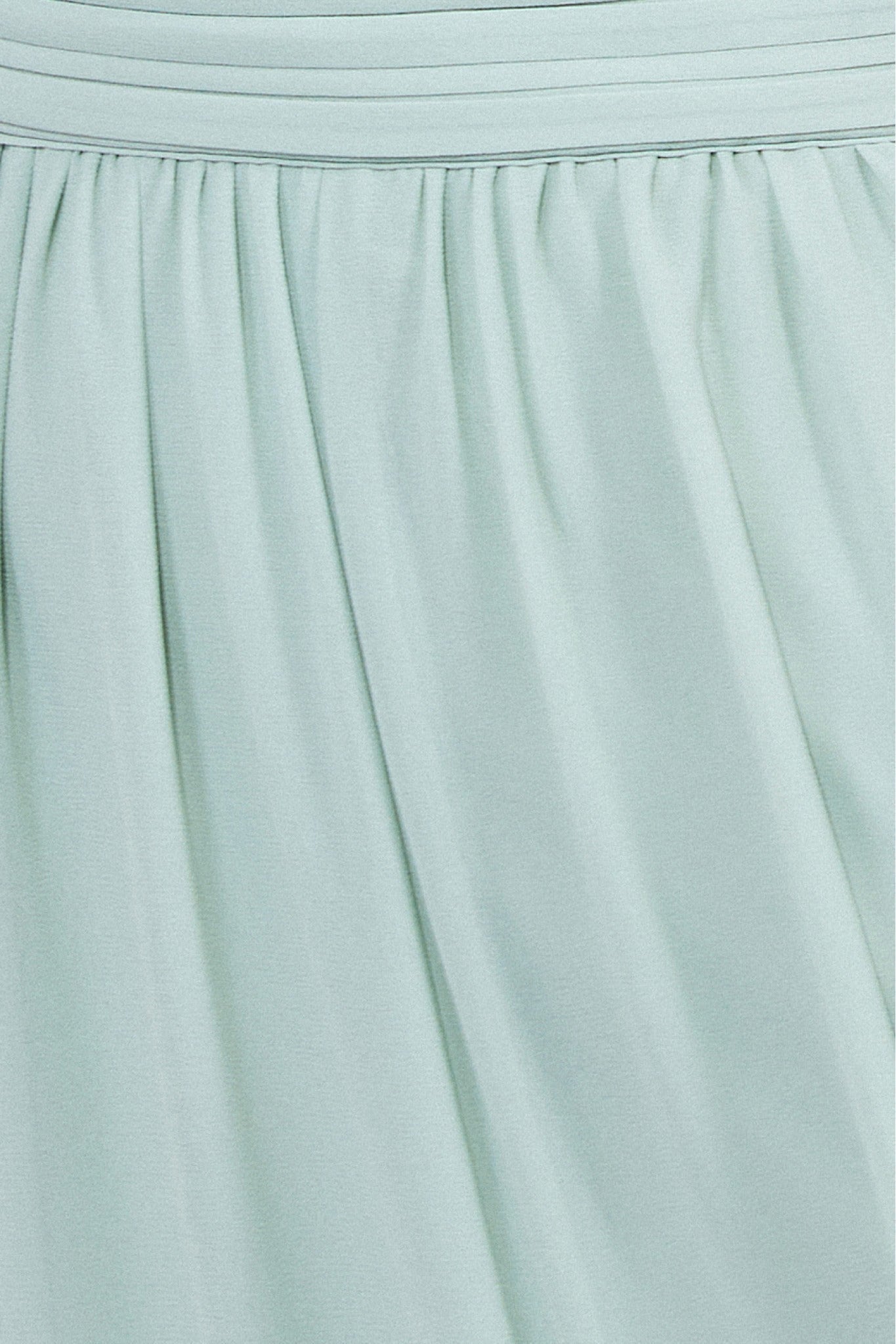 Goddiva Halterneck Chiffon Maxi With Thigh Split - Sage Green